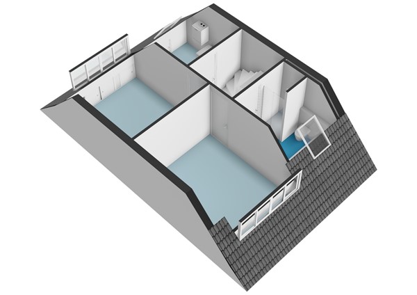 Floorplan - Lammenschansweg 125, 2313 DL Leiden